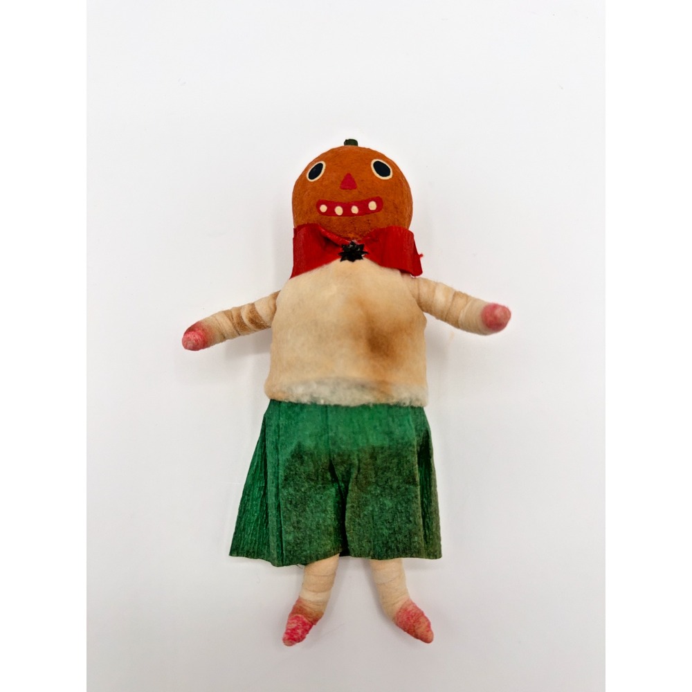 Vintage 1998 Holiday Treasure Susan Sherwood 6 in Jack O'Lantern Female Ornament